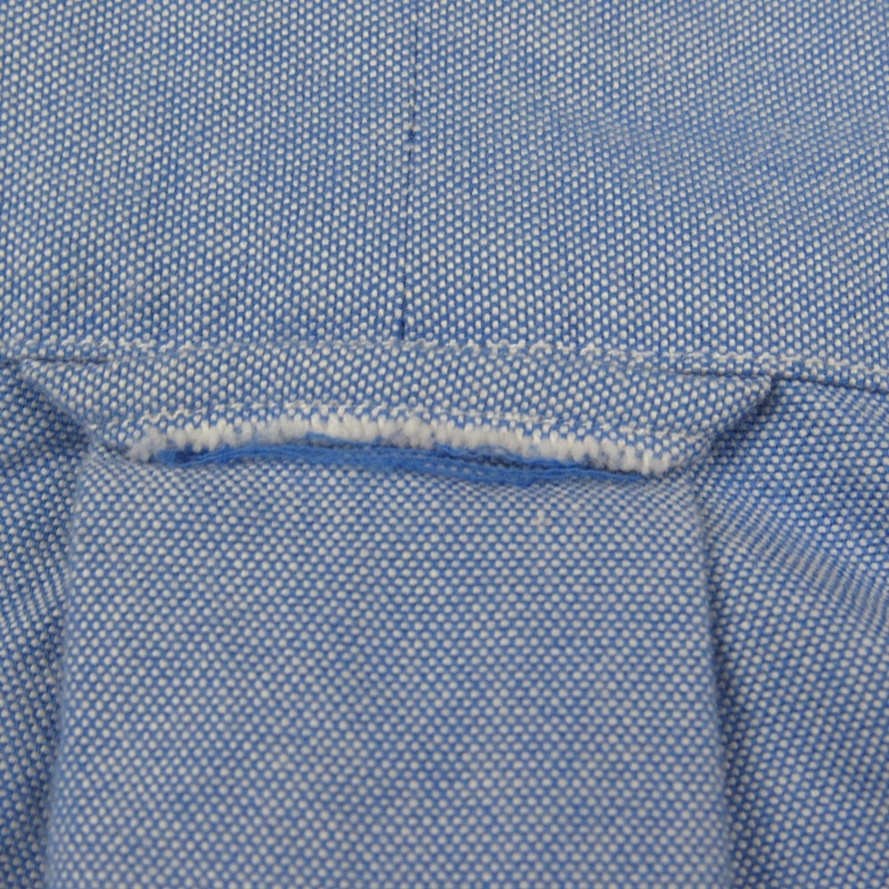 Ralph Lauren Shirt Mens Medium Blue with All Over Pony‎ Logo Oxford Flap Pocket - Picture 8 of 9